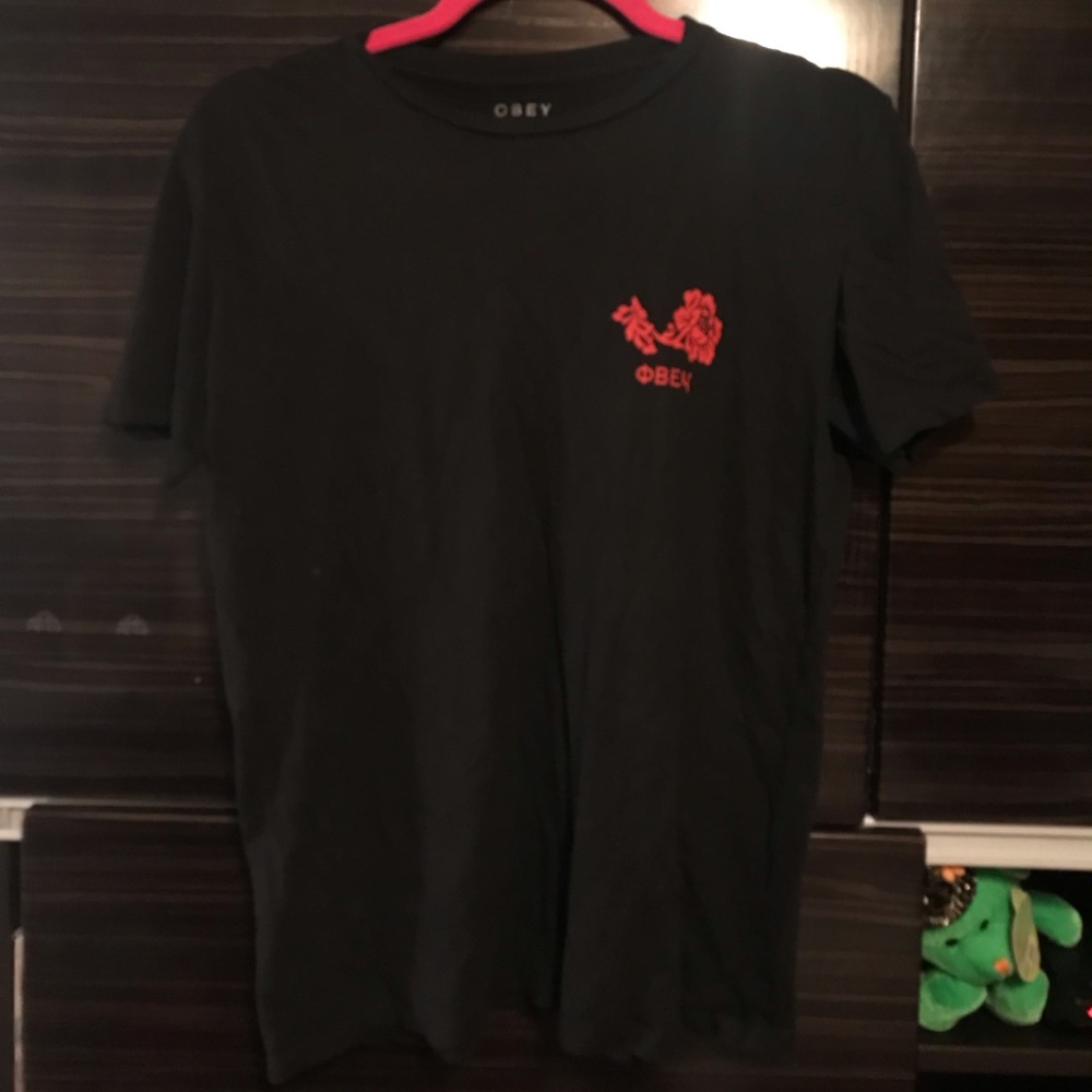 Obey Flower Red Shirt